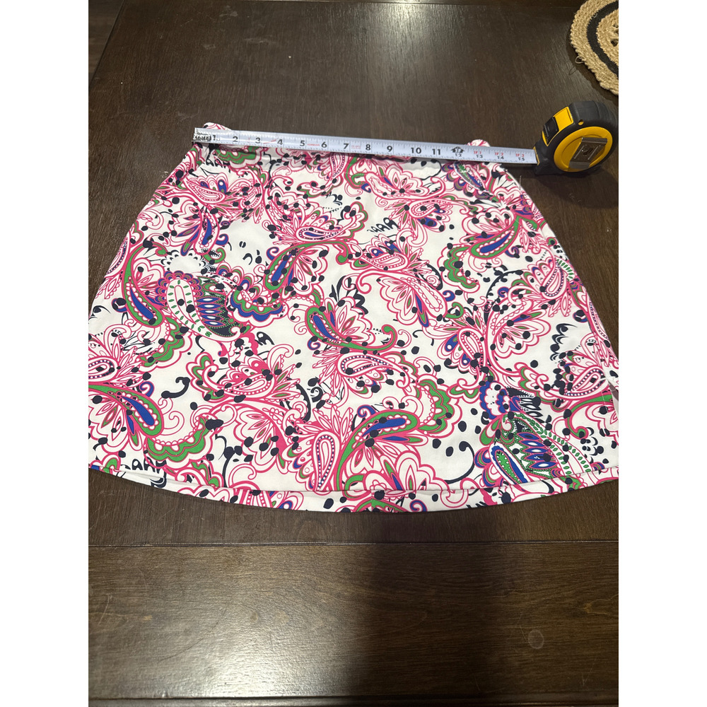 Lady Hagen Womens Paisley Print Skort in White